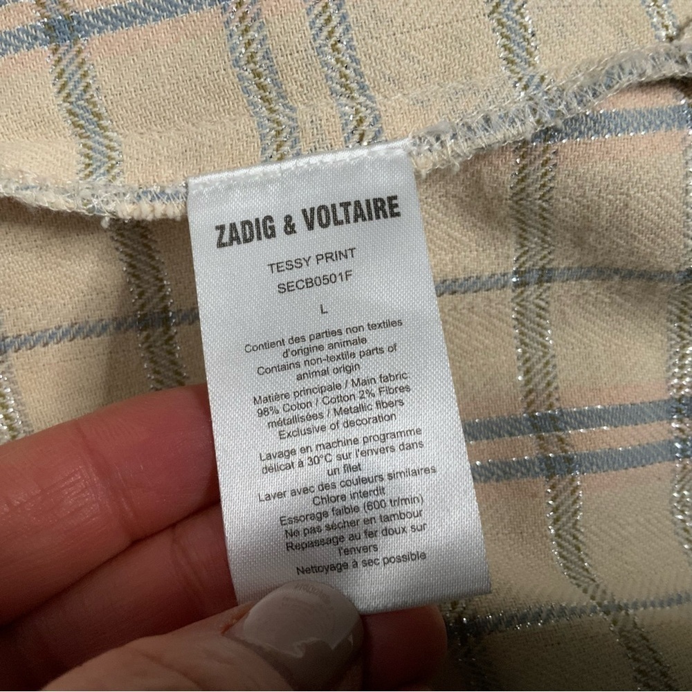 Zadig & Voltaire‎ high fashion shirt. - Picture 6 of 15